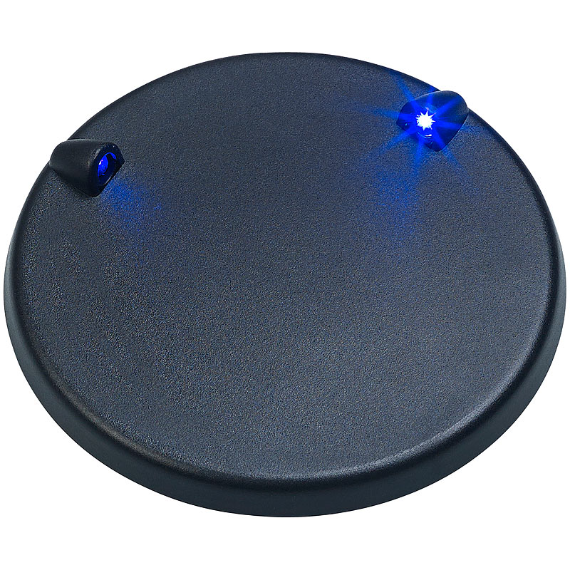 LED-Beleuchtungs-Sockel für Modellbausätze, 2 blaue LEDs, Ø 9,5 cm