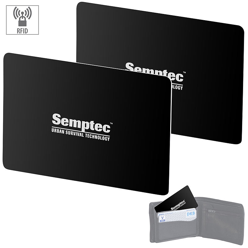 2er-Set RFID- & NFC-Blocker-Karten im Scheckkarten-Format