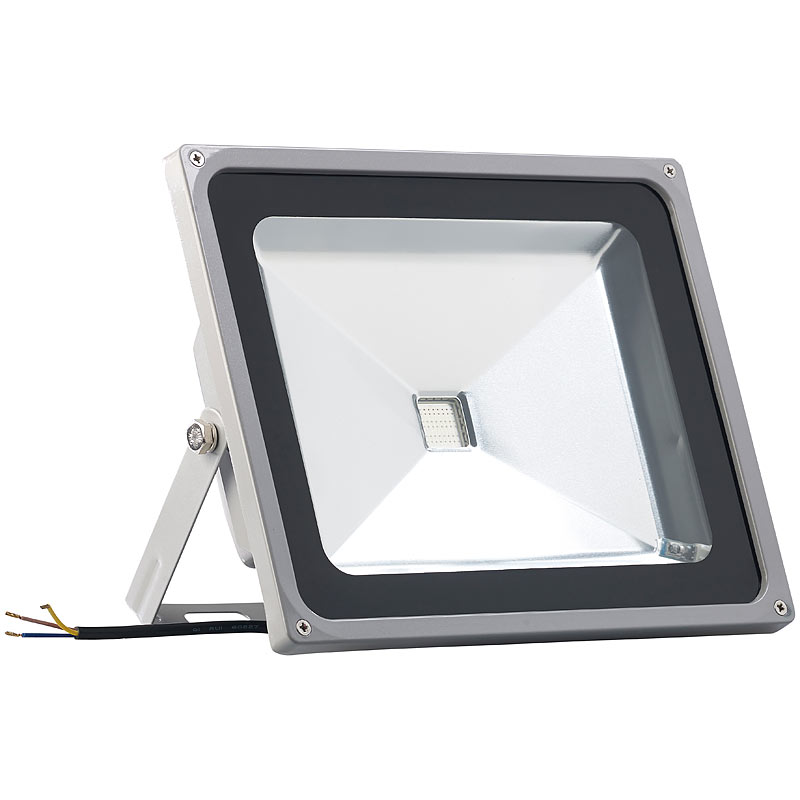 Luminea LED Au/ßenstrahler: Wetterfester LED-Fluter Aussenleuchte mit Fernbedienung Fernbedienung Radar-Bewegungssensor 20 W