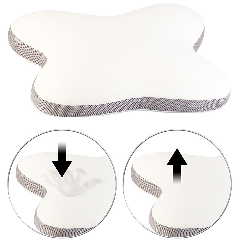 Memory-Foam-Schmetterlingskissen für Seiten- und Bauchschläfer