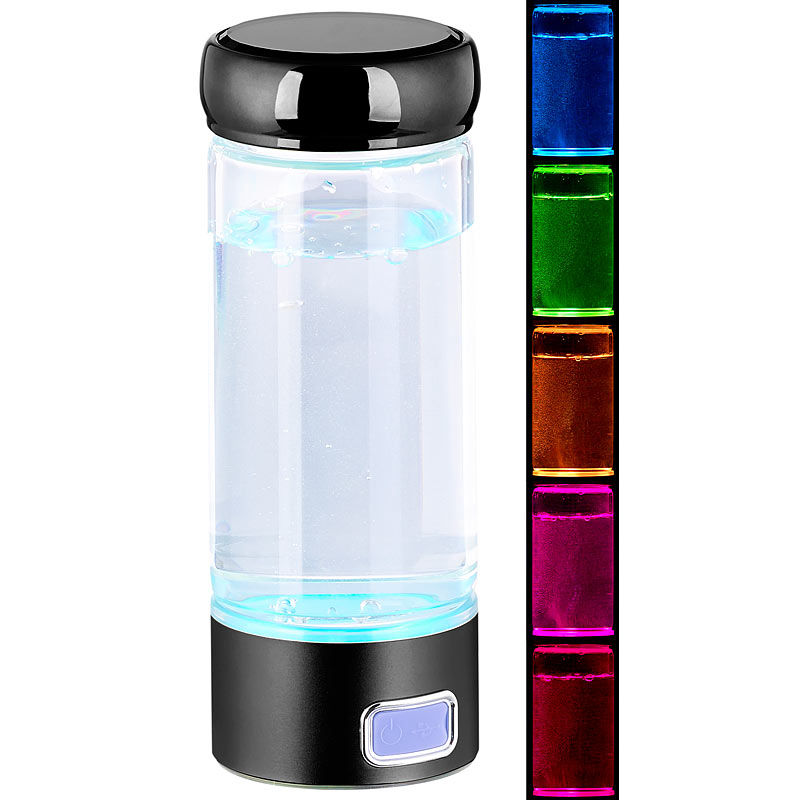 Mobiler Wasserstoff-Ionisator für Trinkwasser, mit Akku, 350 ml