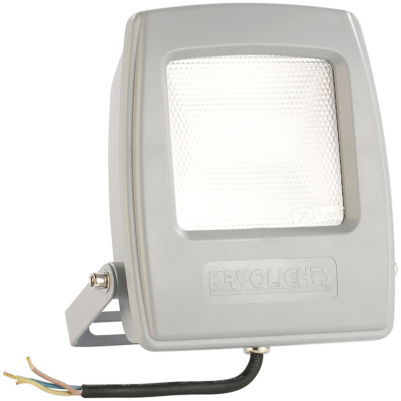 Wetterfester LED-Fluter, 20 Watt, 1.600 Lumen, IP65, warmweiß 3.000 K