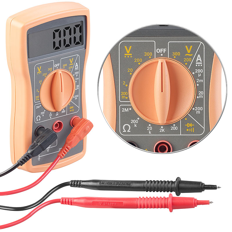 Digitales Multimeter VA52 für Spannung, Stromstärke und Widerstand