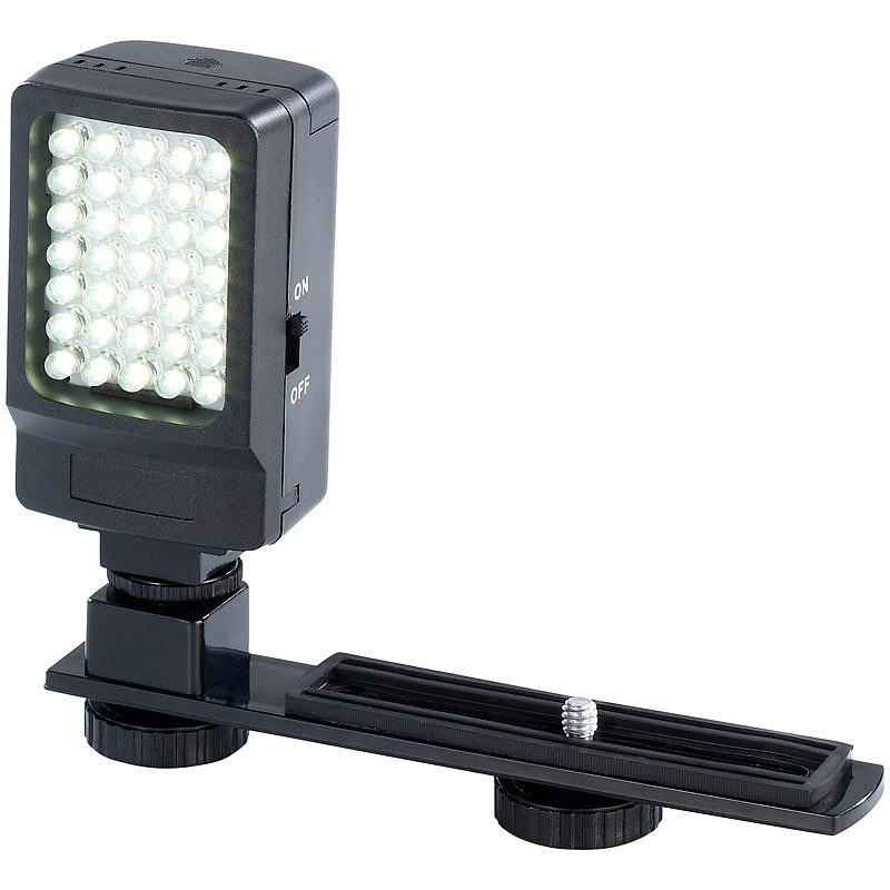 Foto- & Videoleuchte, 35 Tageslicht-LEDs, 2,2 Watt, 250 Lumen, 5.600 K