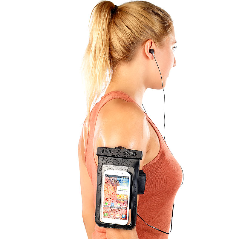 Wasserdichte Smartphone-Tasche mit Kopfhörer-Eingang bis 4,0 Zoll