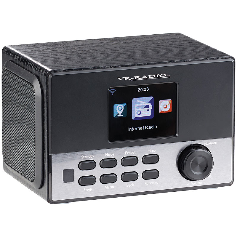WLAN-Stereo-Internetradio, DAB+, Wecker, USB, 20 W, 8,1-cm-Display