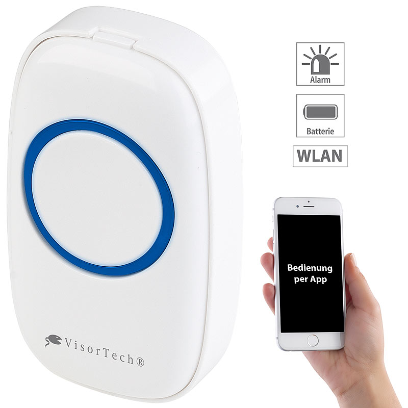 Klingel-Taster für WLAN-Alarmanlage XMD-3000.avs, Einstellung per App