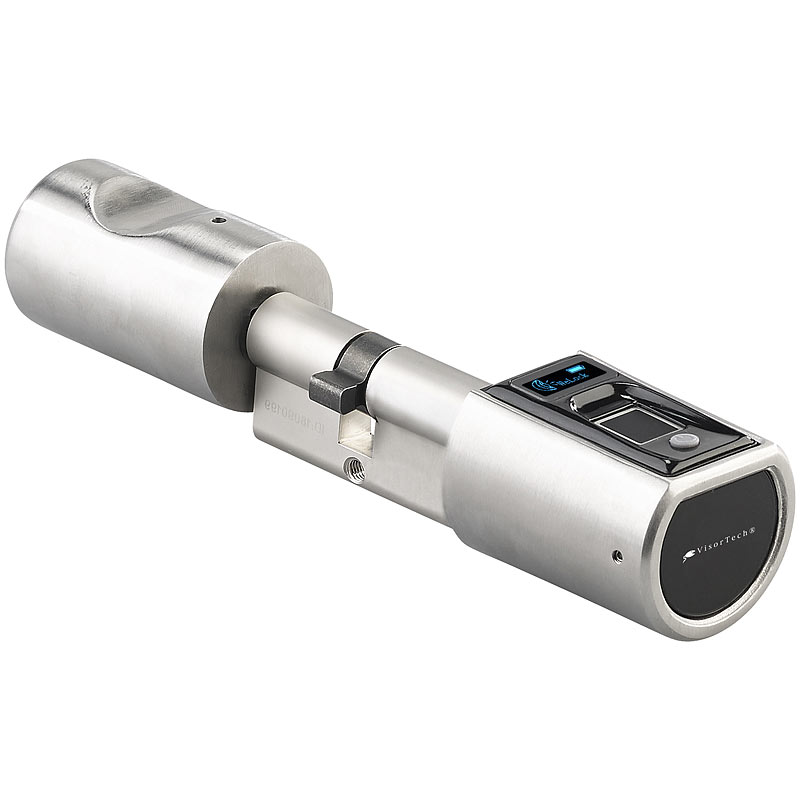 VisorTech Elektronischer Tür-Schließzylinder, Fingerabdruck-Scanner ...