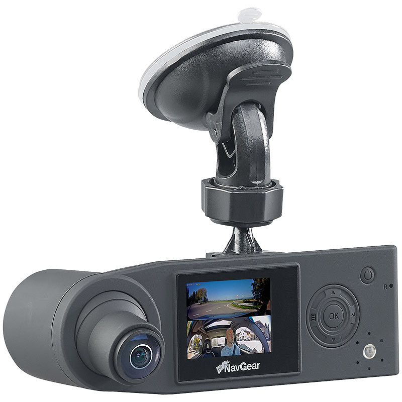 NavGear Auto Überwachung: QHD-Dual-Dashcam mit 2 Kameras, Versandrückläufer  (Dashcam GPS)