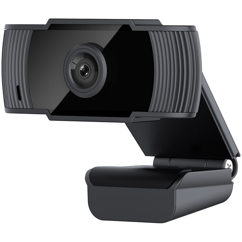 Full-HD-USB-Webcam mit Mikrofon, für PC und Mac, 1080p, 30 fps