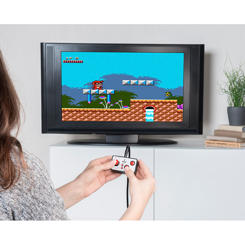 Spielkonsole RetroVideospielKonsole mit 240 16BitGames und TV