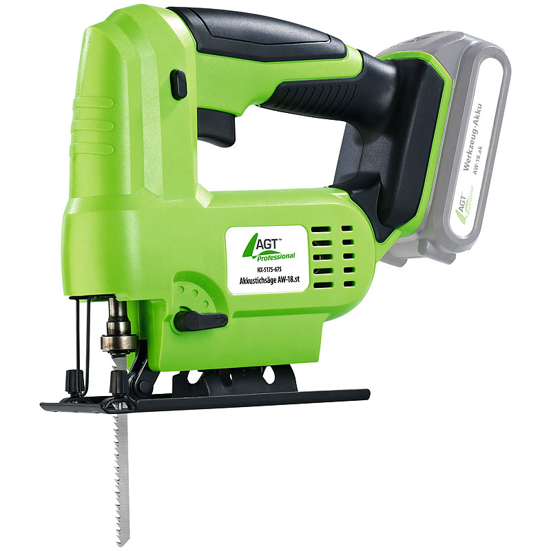 mit Li-Ion-Akku /& Ladeger/ät Akku Pendelhubstichs/ägen GS AGT Professional Kabellose Stichs/äge: Akku-Stichs/ägen-Set AW-18.st