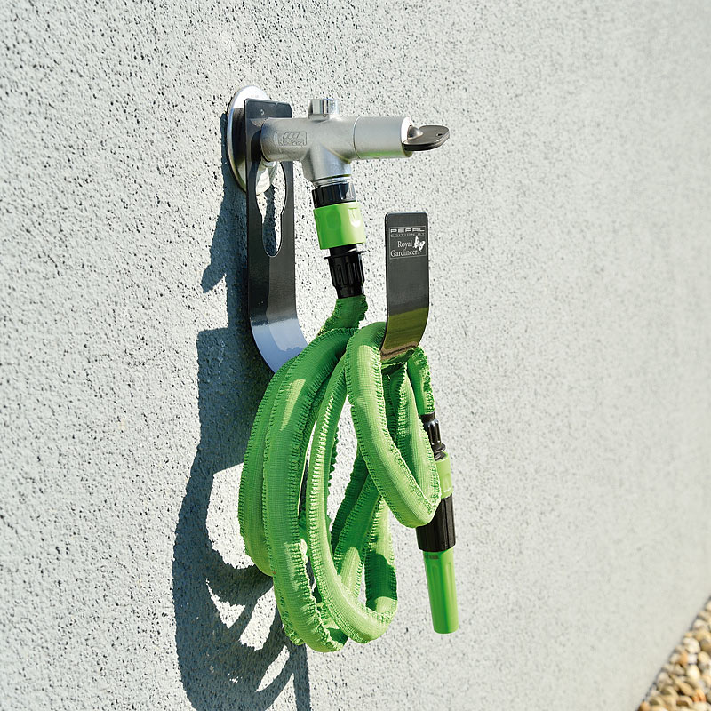 GartenschlauchHalterung aus Metall zum Anbringen am GartenWasserhahn