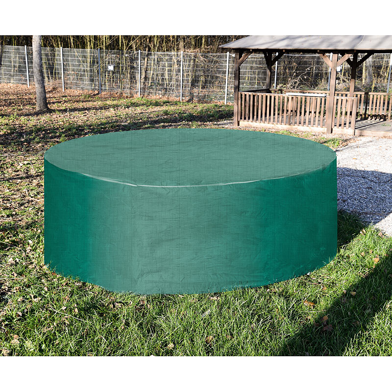 Gewebe-Abdeckplane für Gartentisch & Sonneninsel, 250 x 90 cm (Ø x H