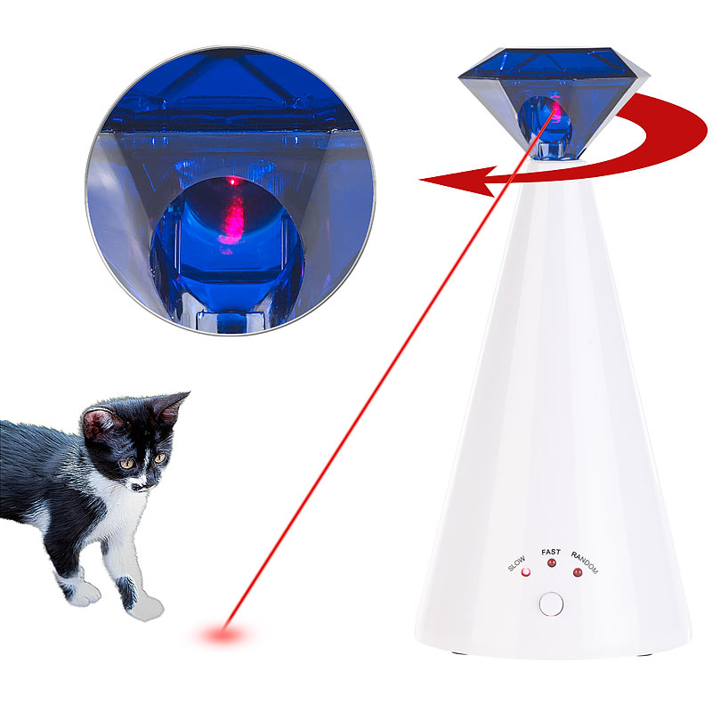 Automatische Laser-Katzenangel zur Förderung des Jagd-Instinkts