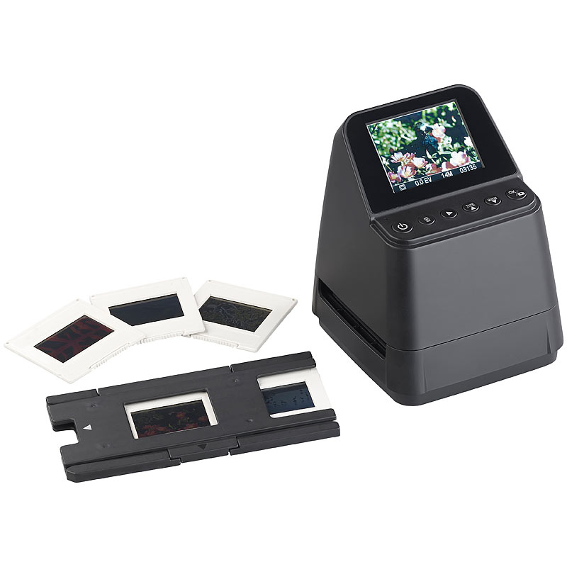 Stand-Alone-Dia- und Negativ-Scanner mit 14-MP-Sensor, 3.200 dpi