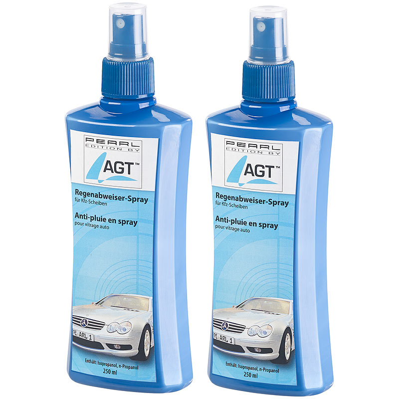 2er-Set Regenabweiser-Spray für Kfz-Scheiben, je 250 ml