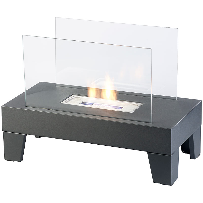 Bio-Ethanol-Lounge-Dekofeuer, 60 x 45 x 30 cm, bis 60 Min. Brenndauer