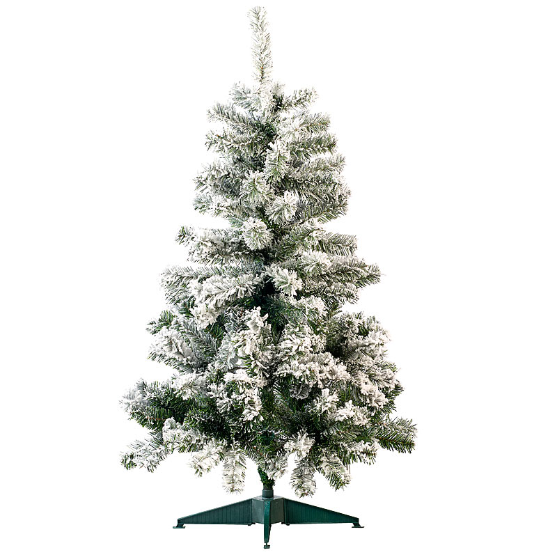 Künstlicher Weihnachtsbaum im Schneedesign, 120 cm, 199 PVC-Spitzen