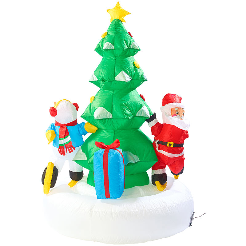 Selbstaufblasendes XXL Weihnachtsbaum-Karussell, 150 cm