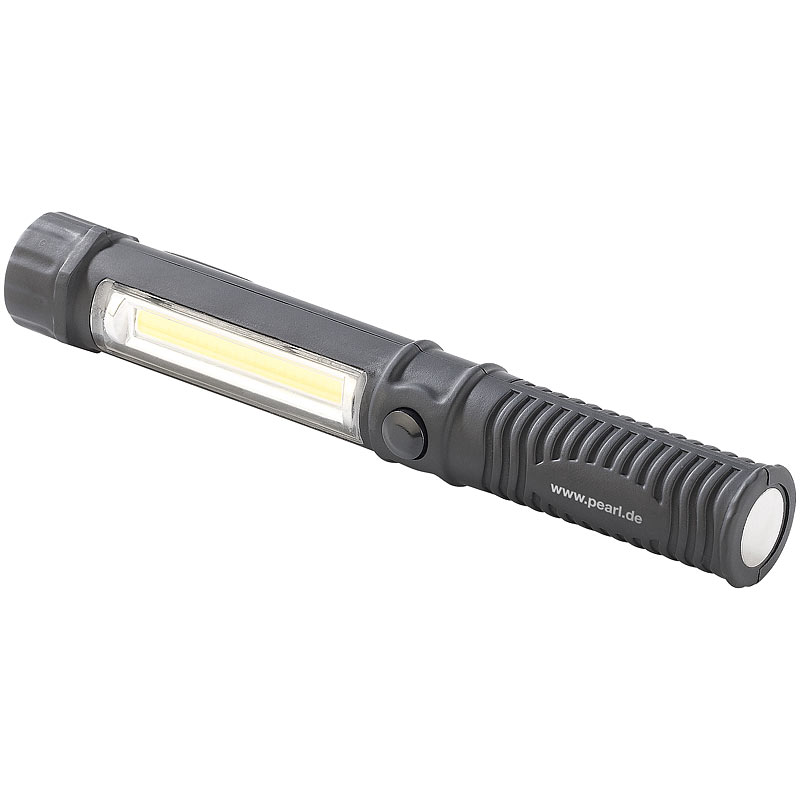 2in1-LED-Taschenlampe mit COB-LED-Arbeitsleuchte, Magnet, 250 lm, 2,5W