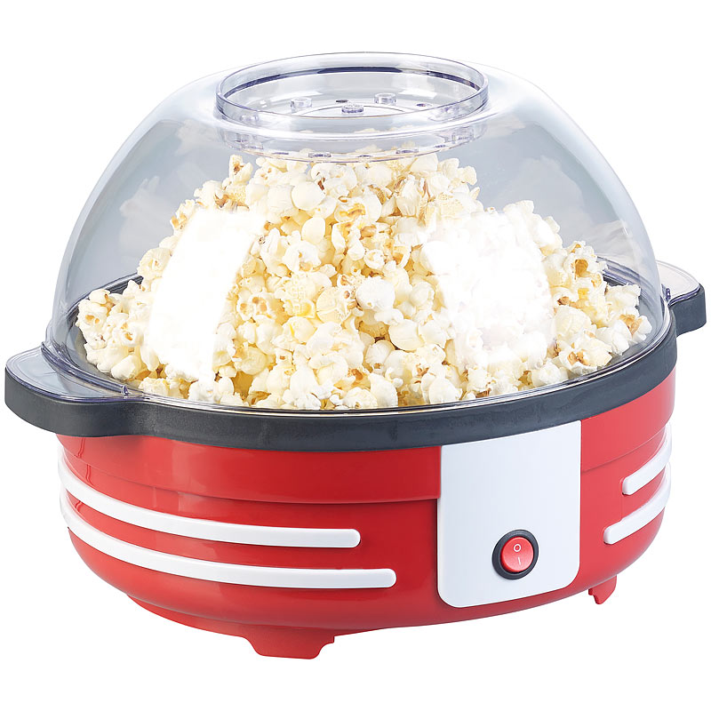 Retro-Popcorn-Maschine mit Rührwerk und Antihaftbeschichtung, 850 Watt