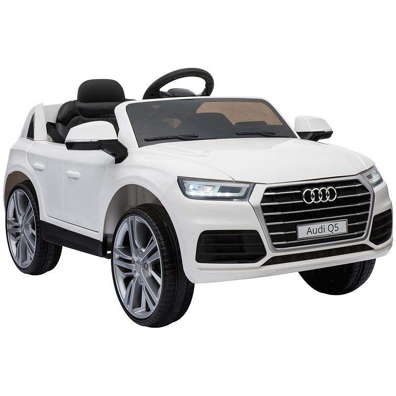 Kinderauto Audi Q5, bis 7 km/h, Fernsteuerung, MP3, weiß