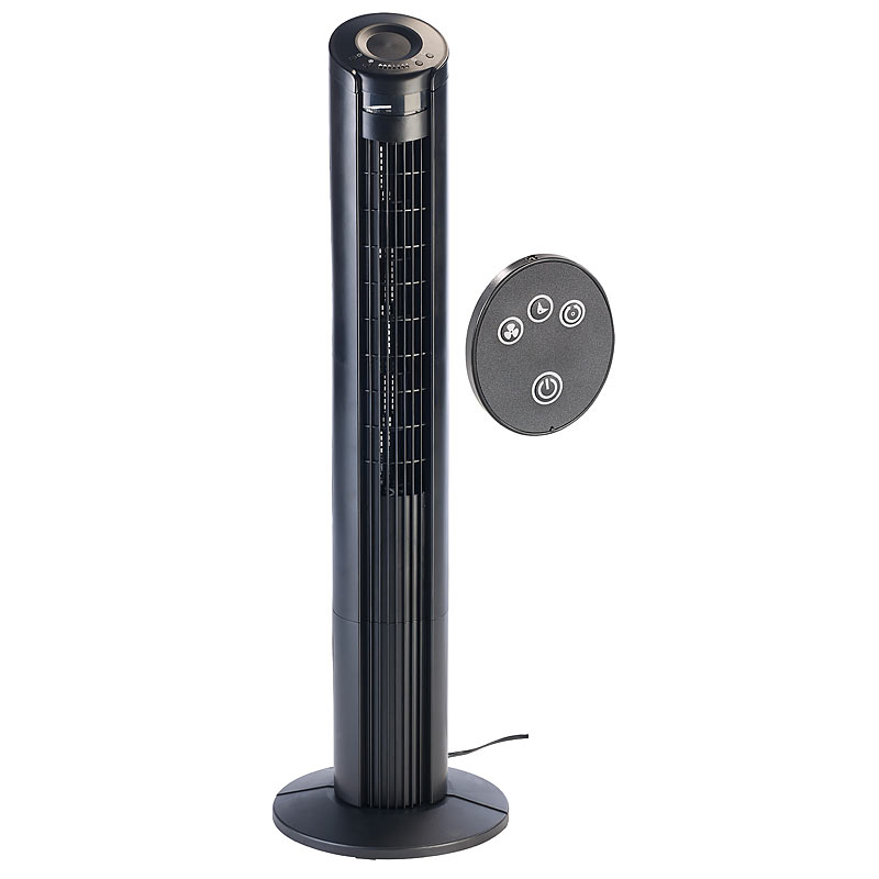 Turmventilator mit Magnet-Fernbedienung & 90°-Oszillation, 55 Watt