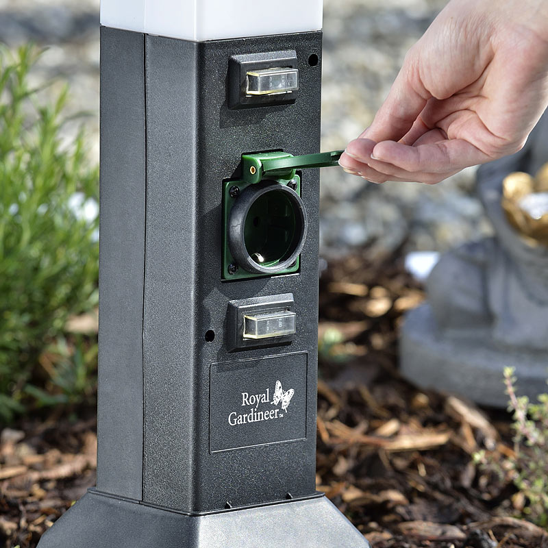 Außensteckdosen Garten 2erSet 2fachGartenSteckdosen mit