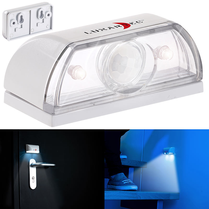 Mini-LED-Treppenleuchte & Nachtlicht, PIR-Bewegungssensor, 5 lm, 0,12W