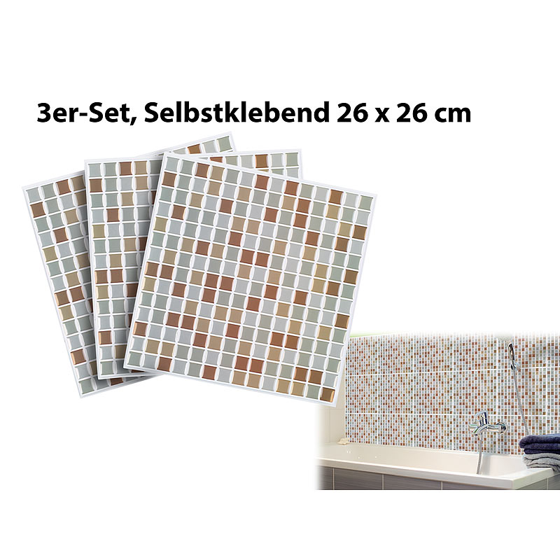 Selbstklebende 3D-Mosaik-Fliesenaufkleber 