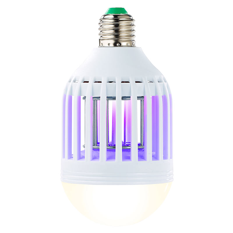 2in1-UV-Insektenkiller und LED-Lampe, E27, 9 W, 550 Lumen, neutralweiß