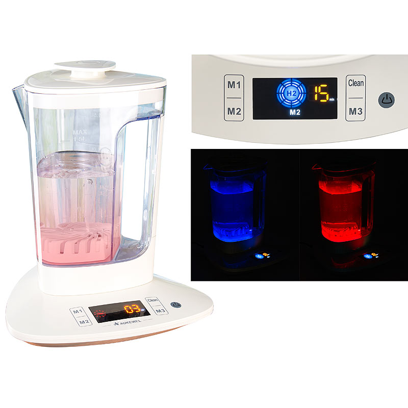 Wasserstoff-Ionisator für Trinkwasser, LCD-Display, 1,5 l