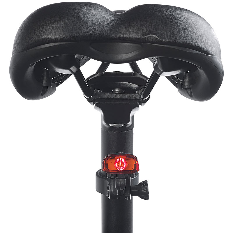 USB-Ladekabel IPX4 Fahrradlampe PEARL Fahrradlicht: Cree-LED-Fahrrad-R/ücklicht mit Akku StVZO-zugel