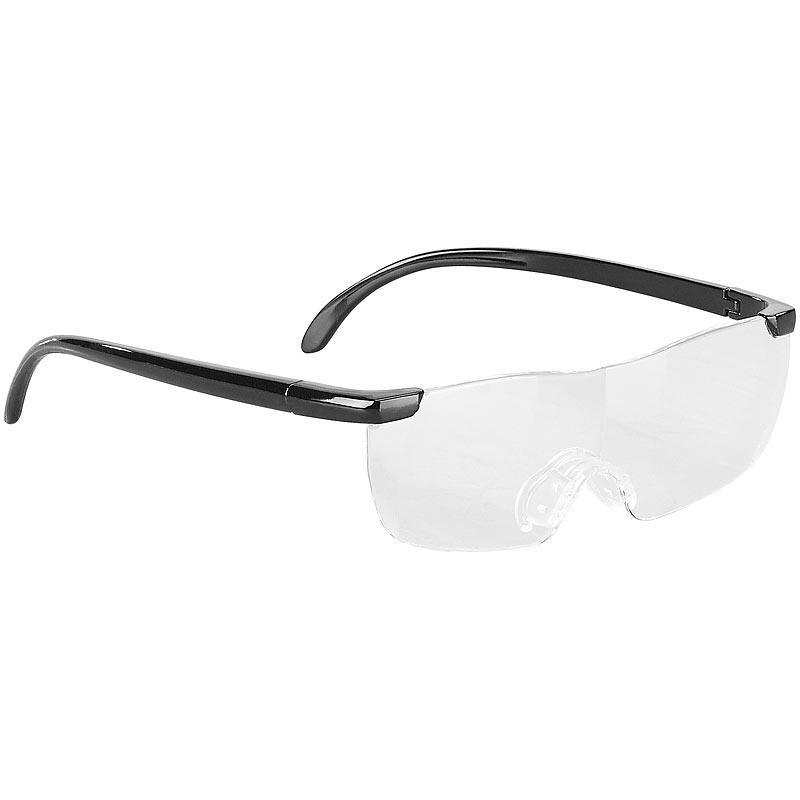 Randlose Vergrößerungs-Brille, 1,6-fach, mit Schutz-Tasche