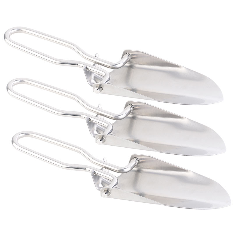 Camping Gartenschaufel Mini Schaufel Edelstahl klappbar mit Tasche