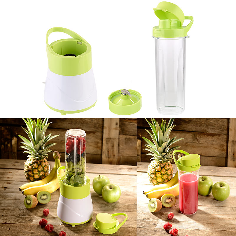 2in1-Smoothie- & Standmixer mit Trinkbecher, BPA-frei, 500 ml, 400 W