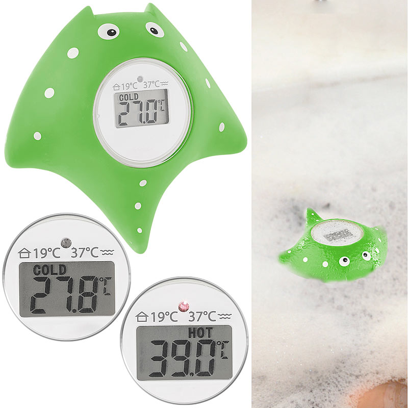 Digitales Schwimm-Bade-Thermometer für Kinder, mit Temperatur-Warnung