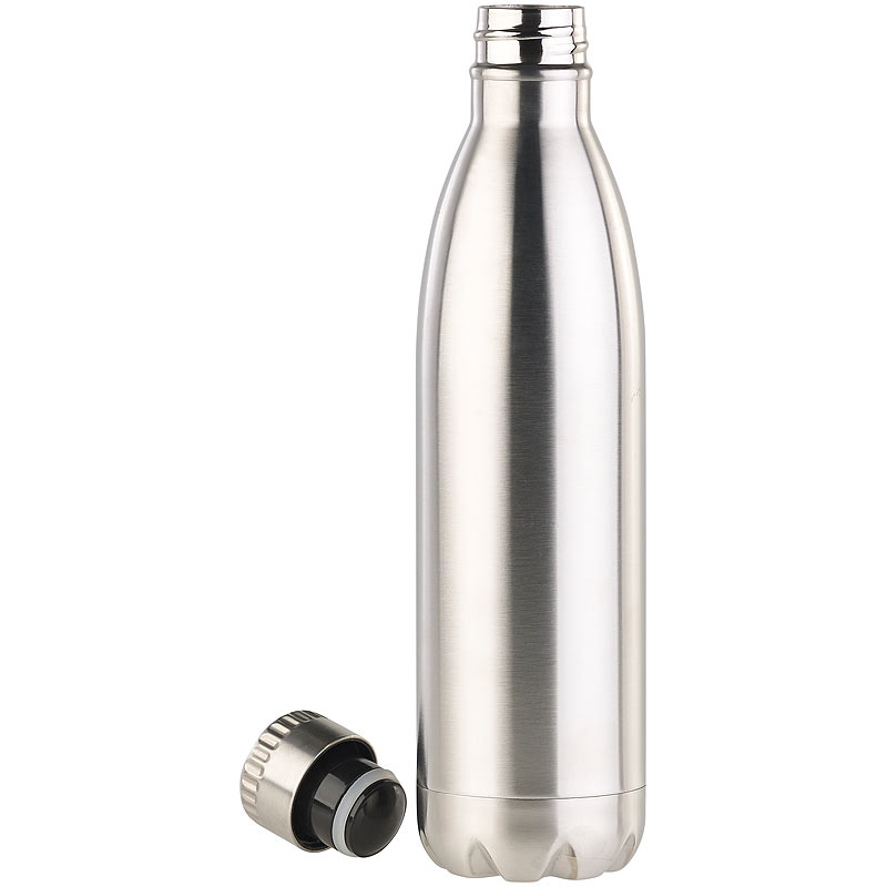 Doppelwandige Vakuum-Isolierflasche aus Edelstahl, 750 ml, BPA-frei