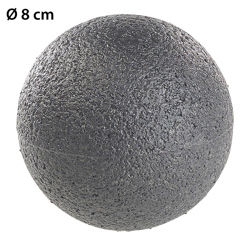 Massage-Ball und Faszien-Trainer für Rücken & Co., Ø 8 cm, schwarz