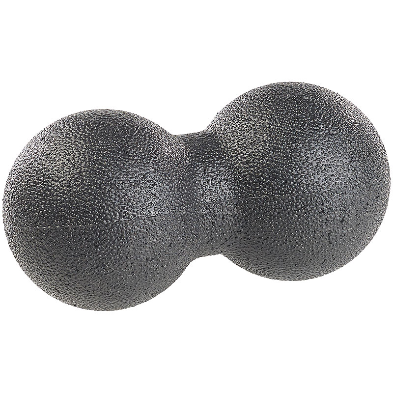 Duo-Faszienmassageball für punktuelle Selbstmassage, Ø 8 cm, schwarz