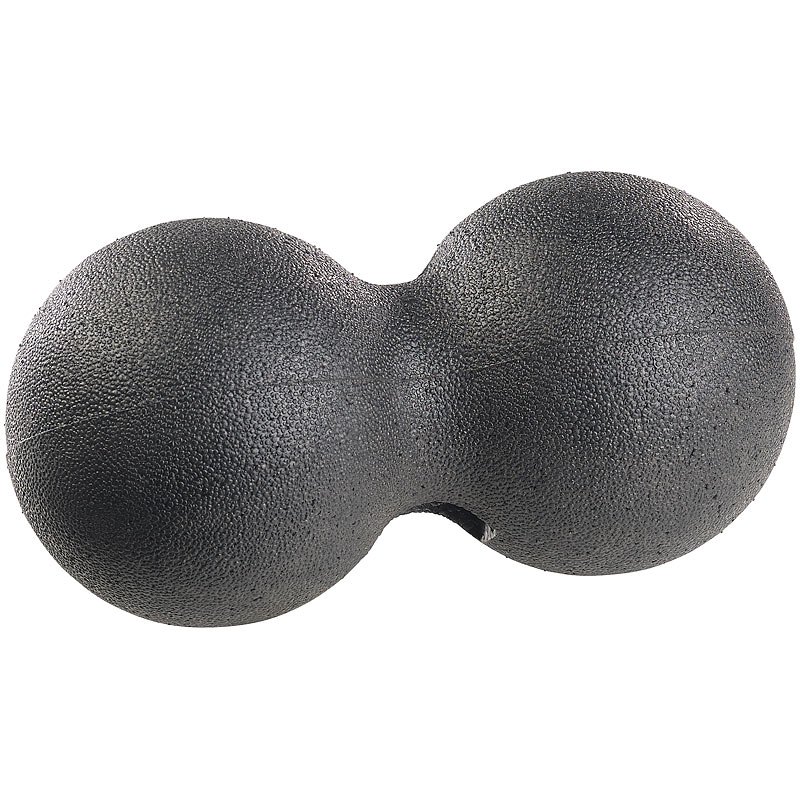 Massage-Duoball und Faszien-Trainer für Rücken & Co., Ø 12 cm, schwarz