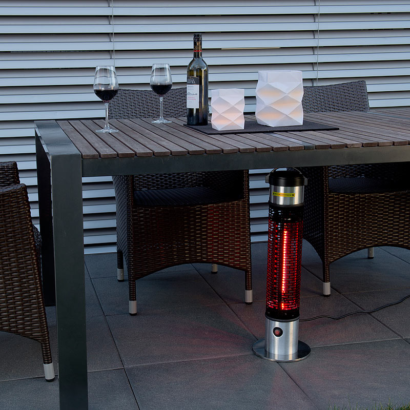 Semptec Wetterfester 360°-IR-Standheizstrahler / Heizsäule IRW-800