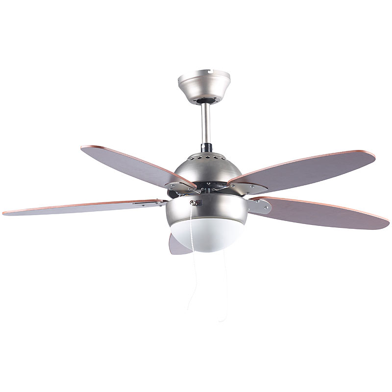 Deckenventilator VT-597 mit Holzflügeln und Beleuchtung, Ø 92 cm