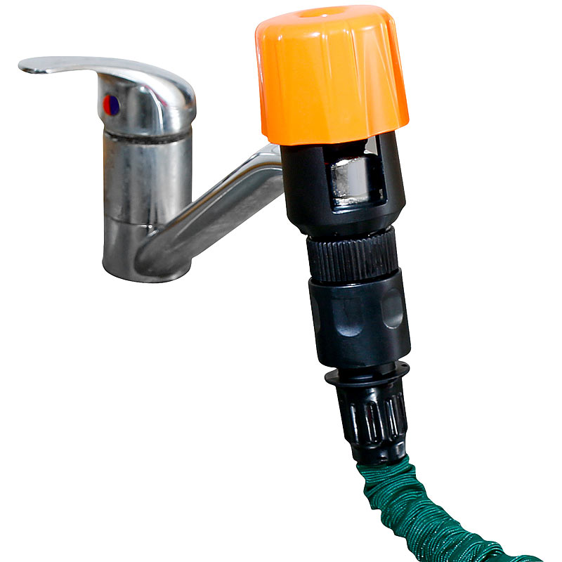 Universal-Wasserhahn-Adapter zum Anschluss von Gartenschläuchen