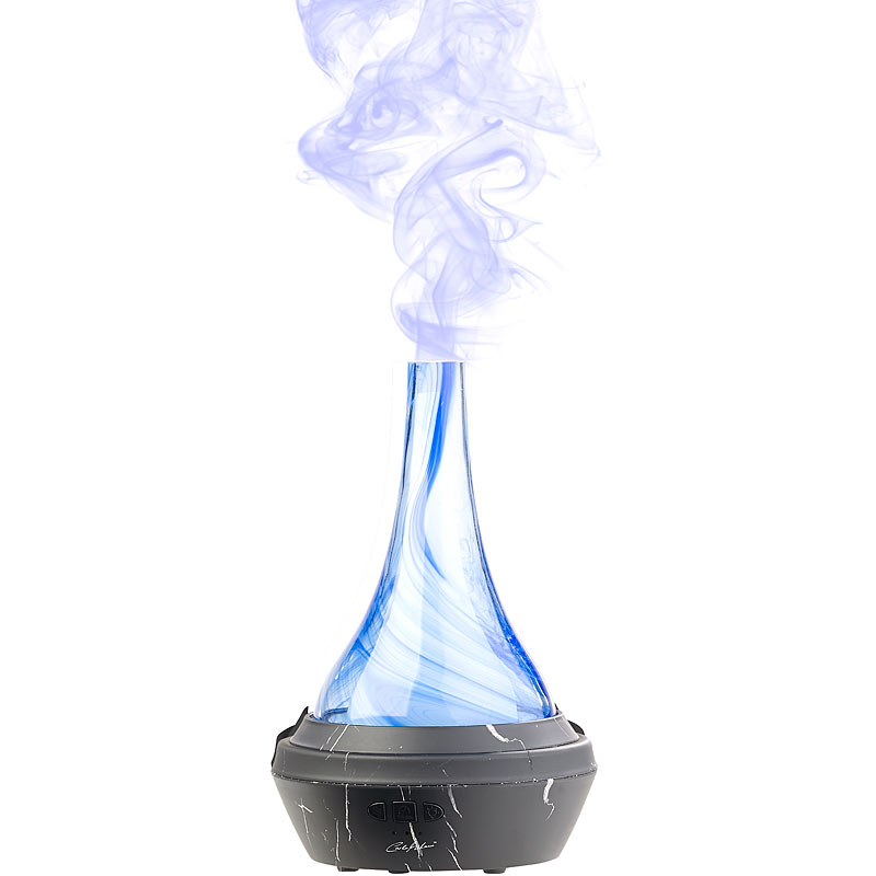 Aroma-Diffusor aus mundgeblasenem Glas, mit Farb-LED, 120 ml