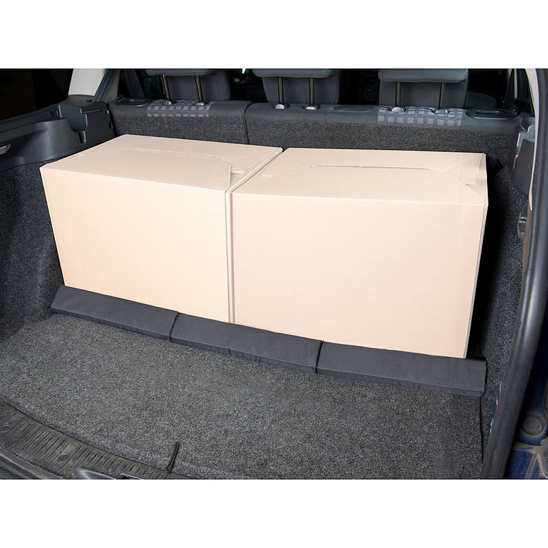 Lescars Universal Kofferraum Gepäcknetz, 70 x 70cm dehnbar, inkl. Klammern