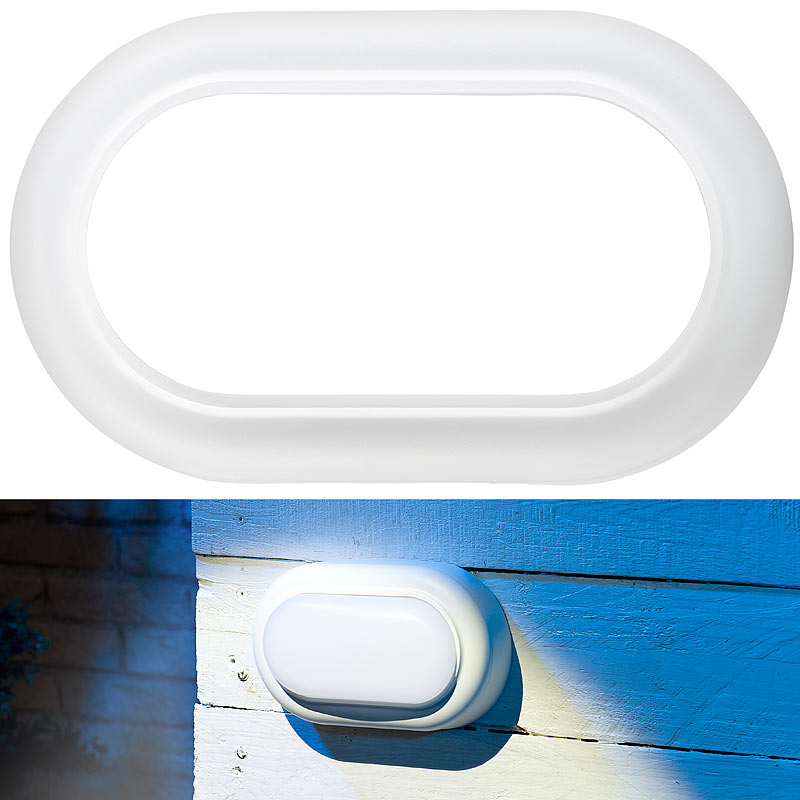 Stoßfeste LED-Feuchtraumleuchte, 540 Lumen, 8 Watt, 4000 K, IP54, IK08