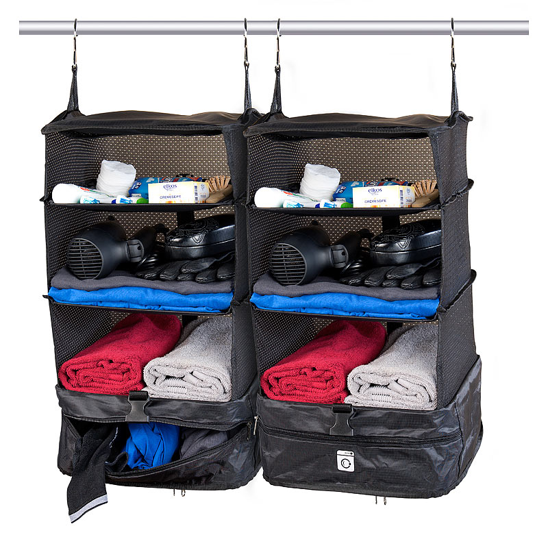 2er-Set XL-Koffer-Organizer, Packwürfel zum Aufhängen, 30 x 64 x 30 cm