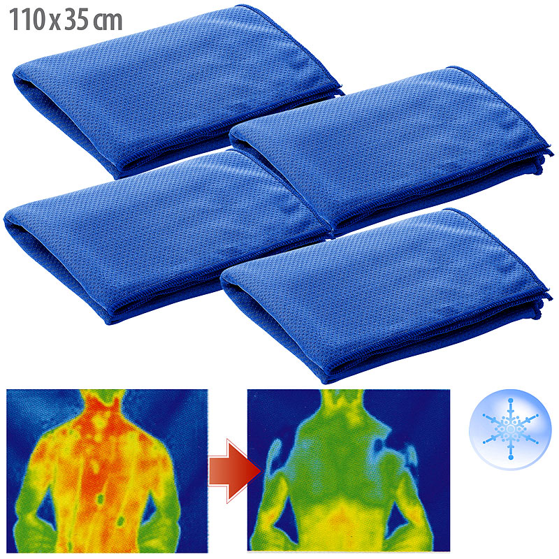 Effektiv kühlendes Multifunktionstuch, 110 x 35 cm, 2er-Set